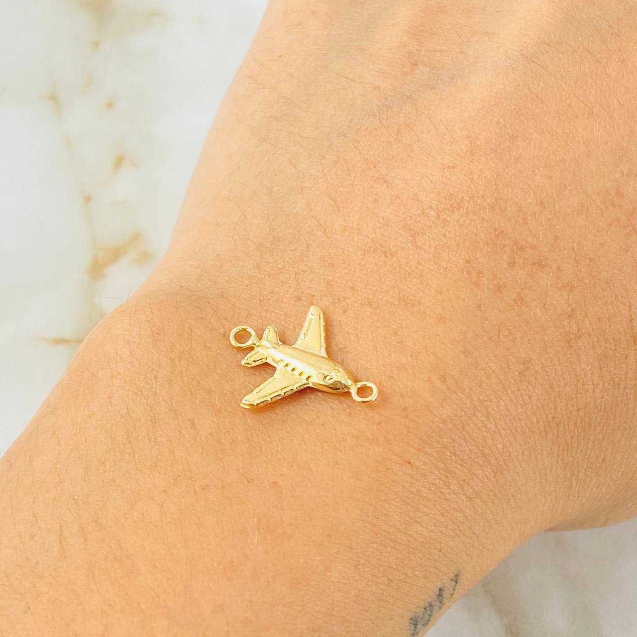 Herraje Avion 0.5gr / 1.7cm / Oro Amarillo 18K