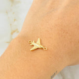 Herraje Avion 0.5gr / 1.7cm / Oro Amarillo 18K