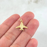 Dije Avión 0.5gr / 1.9cm / Oro Amarillo 18K