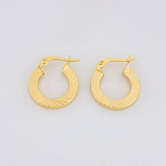 Candongas Valu 1.3g / 1.5cm Oro Amarillo 18K