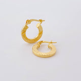 Candongas Valu 1.3g / 1.5cm Oro Amarillo 18K