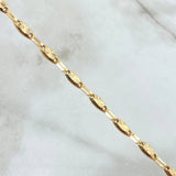 Cadena Rustica Ovalo 13.4gr / 60cm / 4.6mm Diamantada Oro Amarillo 18K ©