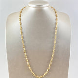 Cadena Rustica Ovalo 13.4gr / 60cm / 4.6mm Diamantada Oro Amarillo 18K ©