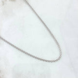 Cadena China 3.9gr / 45cm / 1.5mm Oro Blanco +0 18K ©