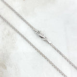 Cadena China 3.9gr / 45cm / 1.5mm Oro Blanco +0 18K ©