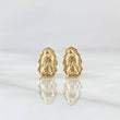 Topos Virgen Guadalupe Silueta 0.7gr / 10mm Mate Liso Oro Amarillo 18K *