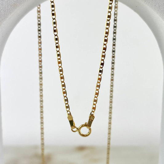 Cadena Plana 1.85gr / 60cm / 1.3mm Oro Amarillo +3 (Oferta) *