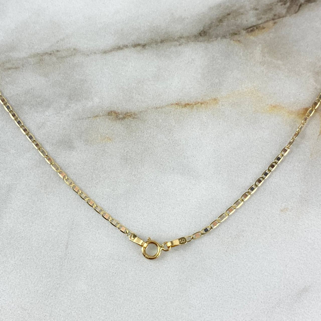 Cadena Plana 1.85gr / 60cm / 1.3mm Oro Amarillo +3 (Oferta) *