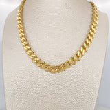 Cadena Cubana Infinito 37.15 g / 61 cm / 8 mm Oro Amarillo 18K