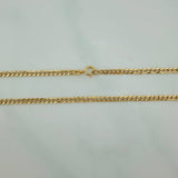 Cadena Cubana 3.55 g / 71.7 cm / 2.55 mm Oro Amarillo 18K