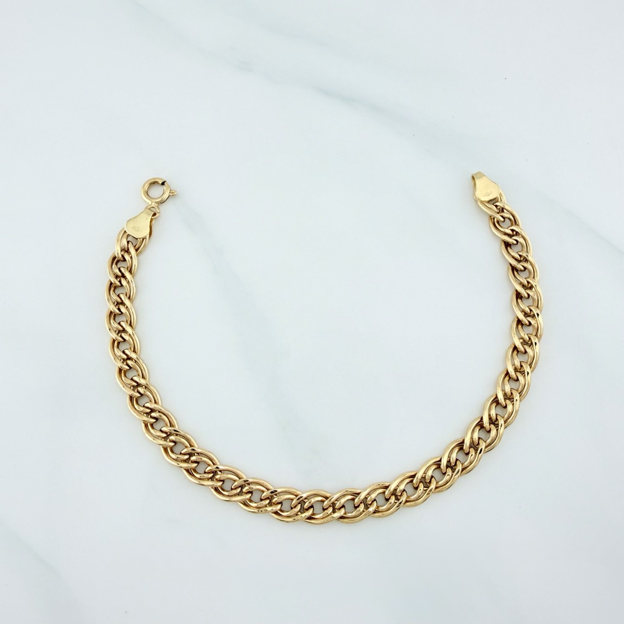 Pulso Doble Garibaldi 4.9 g / 17.7 cm / 5.4 mm Oro Amarillo 18K