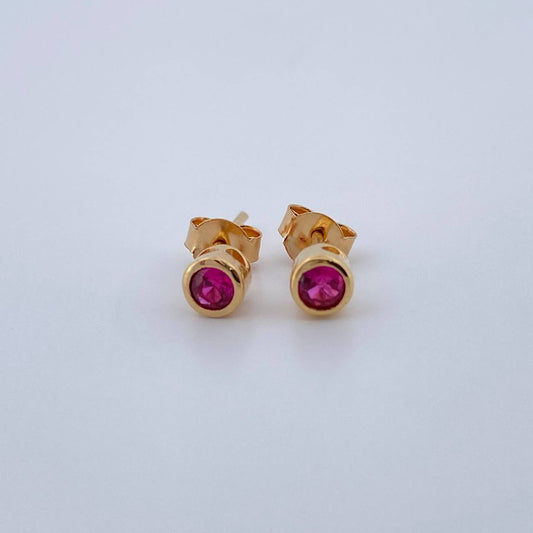 Topos Bisel 0.85gr / 3.9mm / Oro Amarillo 18K &
