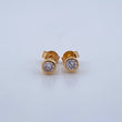 Topos Bisel 0.9gr / 3.8mm / Oro Amarillo 18K &