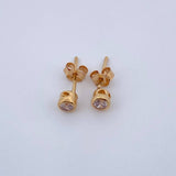 Topos Bisel 0.9gr / 3.8mm / Oro Amarillo 18K &