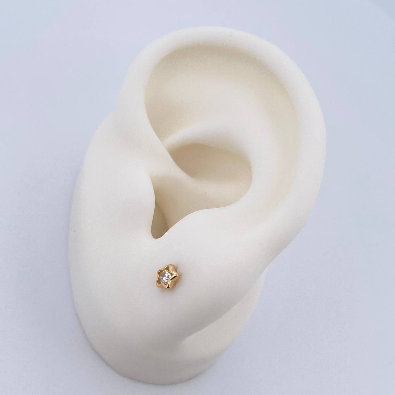 Topos Estrella 0.6gr / 4.03mm / Oro Amarillo 18K &