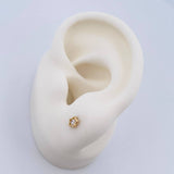 Topos Estrella 0.6gr / 4.03mm / Oro Amarillo 18K &