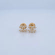 Topos Ola Cruzada 0.8gr / 6.94mm / Oro Amarillo 18K &