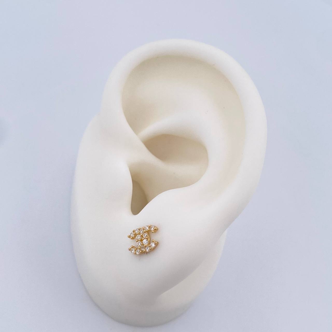 Topos Ola Cruzada 0.8gr / 6.94mm / Oro Amarillo 18K &