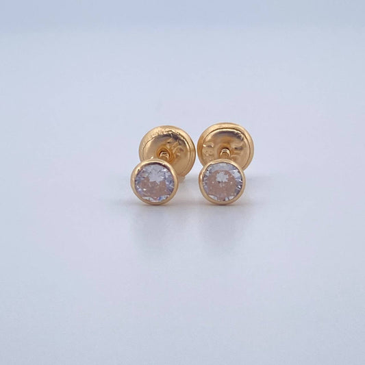 Topos Bisel 0.65gr / 4.02mm / Oro Amarillo 18K &