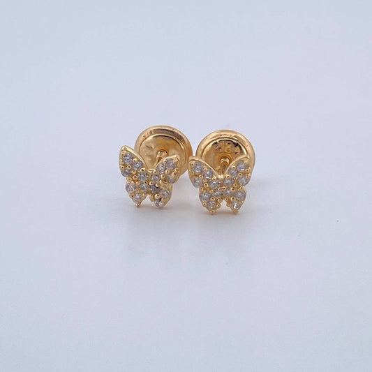 Topos Mariposa 0.9gr / 5.88mm / Oro Amarillo 18K &