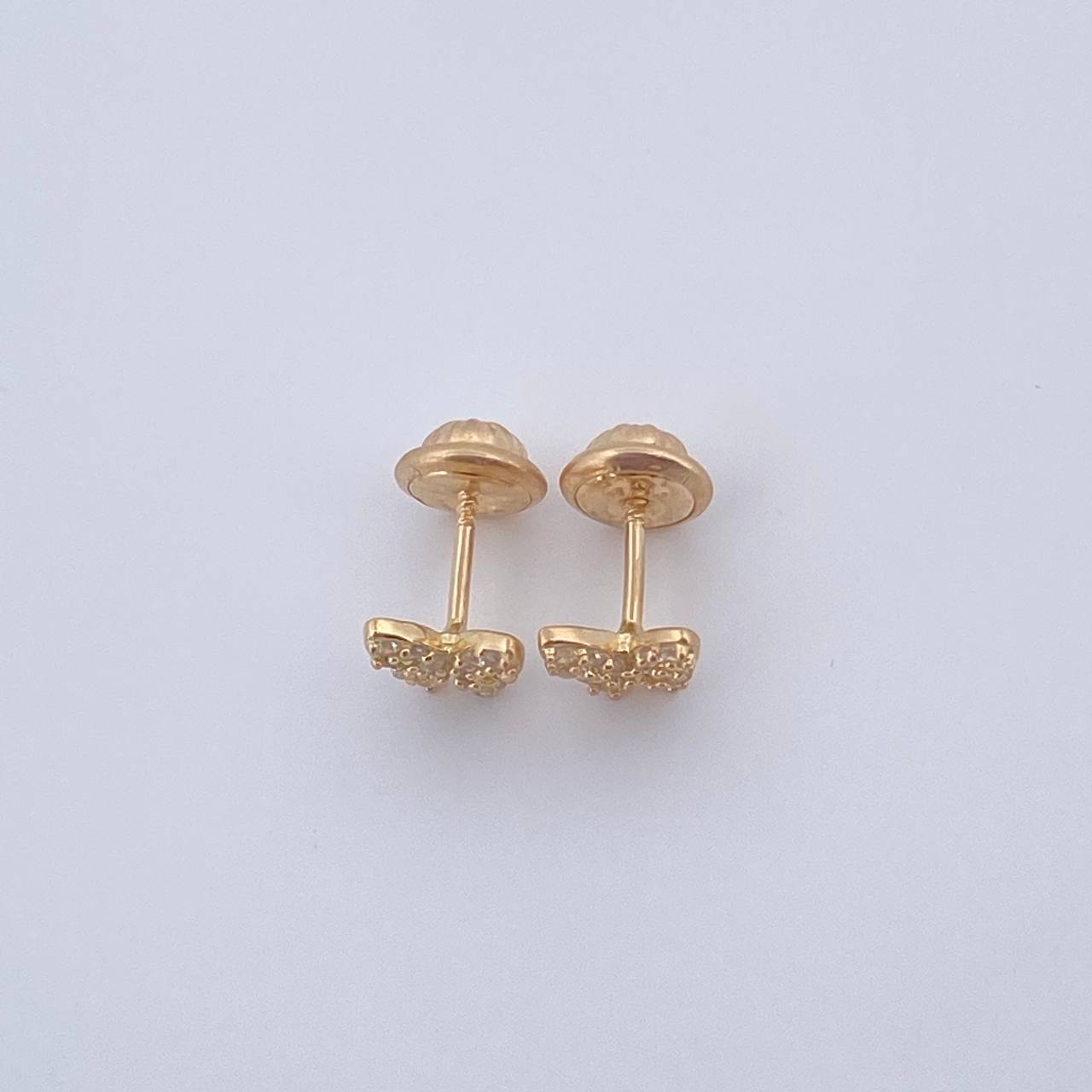 Topos Mariposa 0.85gr / 5.7mm / Oro Amarillo 18K &