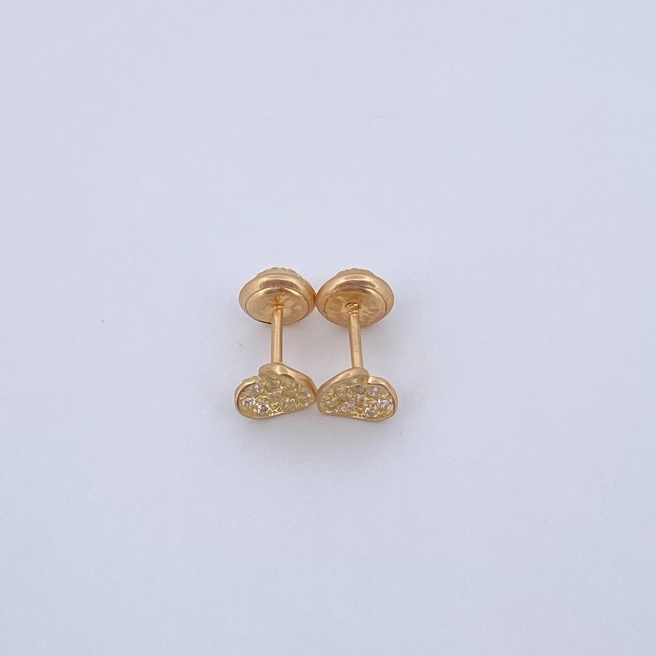 Topos Pliegue Corazon 0.85gr / 6.15mm / Oro Amarillo 18K &