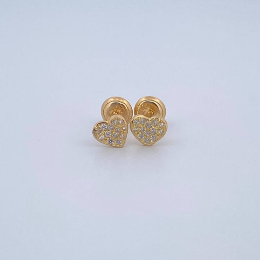 Topos Pliegue Corazon 0.85gr / 6.15mm / Oro Amarillo 18K &