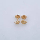 Topos Silueta Corazones 0.6gr / 6.1mm / Oro Amarillo 18K &