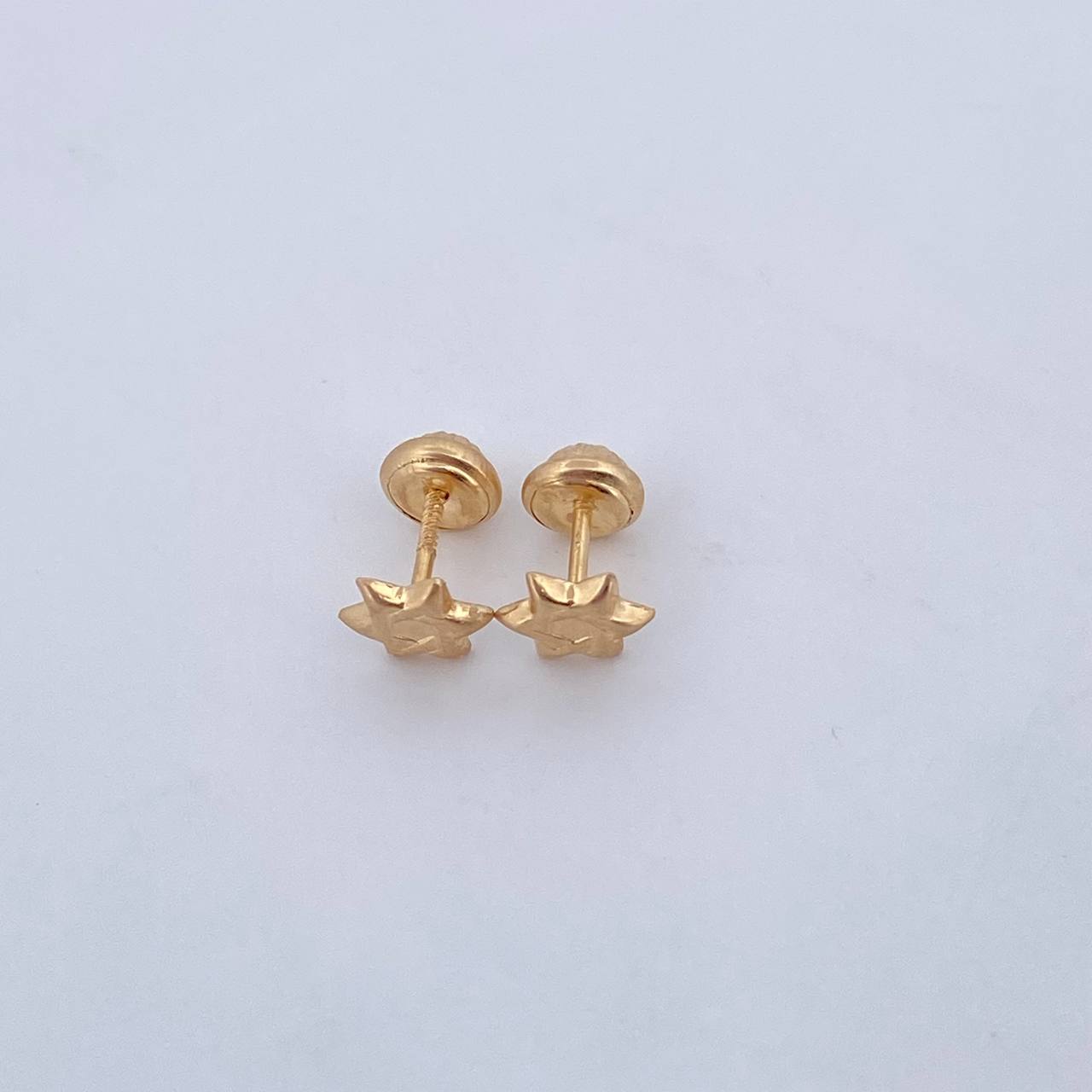Topos Estrella David 0.7gr / 6.13mm / Oro Amarillo 18K &