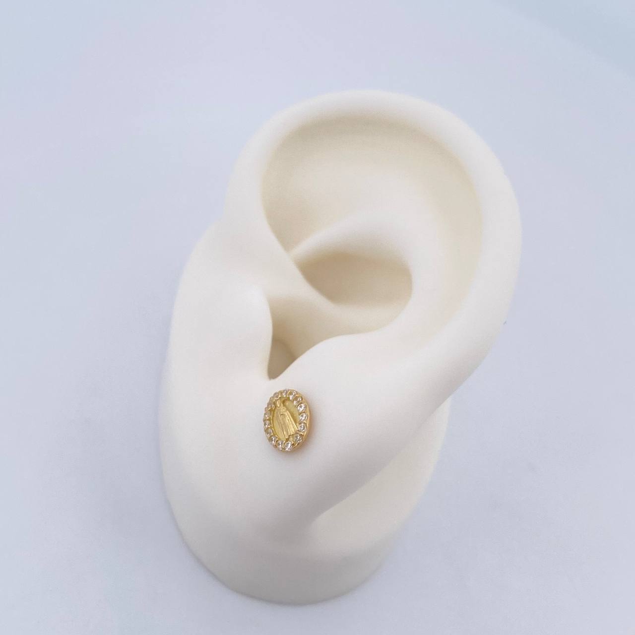 Topos Virgen Guadalupe 1.15gr / 7.43mm / Oro Amarillo 18K &