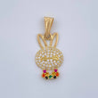 Dije Rostro Conejo 1.4gr / 2.5cm / Oro Amarillo 18K %