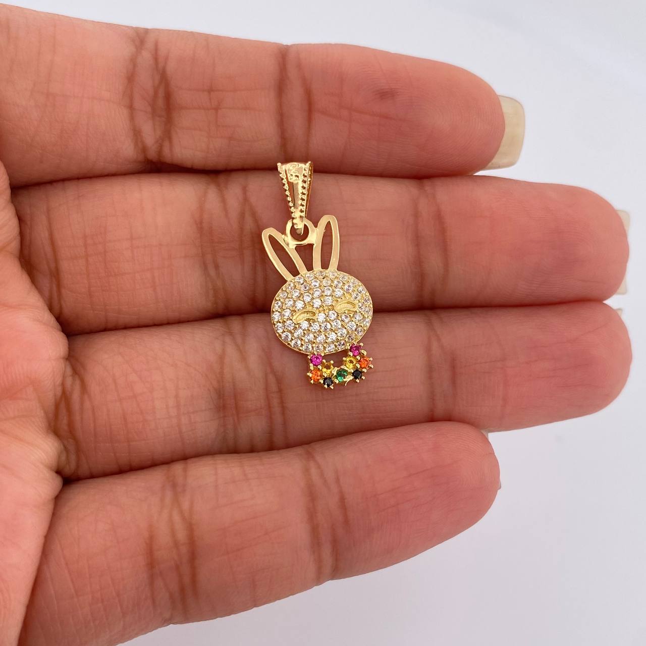 Dije Rostro Conejo 1.4gr / 2.5cm / Oro Amarillo 18K %