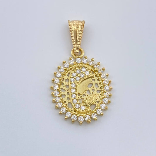 Dije Virgen Maria 1.6gr / 2.4cm / Oro Amarillo 18K %