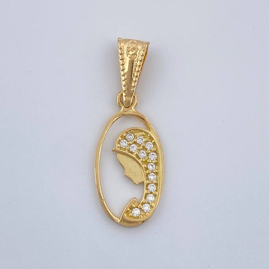 Dije Virgen Maria 0.75gr / 2.2cm / Oro Amarillo 18K %