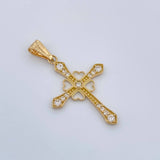 Dije Cruz Corazones 1.25gr / 3.2cm / Oro Amarillo 18K %