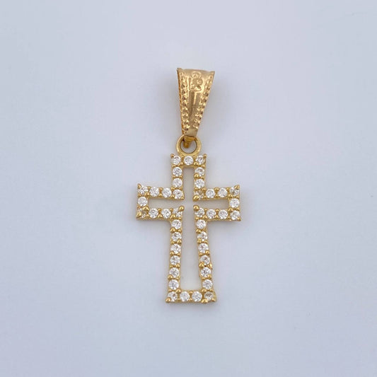 Dije Cruz 0.65gr / 2.4cm / Oro Amarillo 18K %