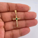 Dije Cruz Gotica 1.15gr / 3cm / Oro Amarillo 18K %