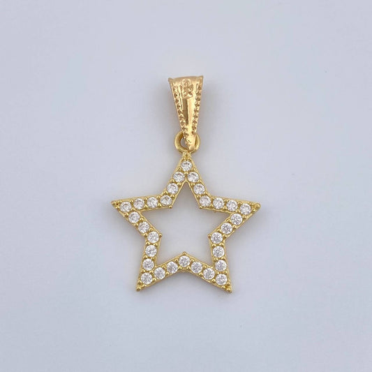 Dije Silueta Estrella 0.95gr / 2.4cm / Oro Amarillo 18K %