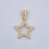 Dije Silueta Estrella 0.95gr / 2.4cm / Oro Amarillo 18K %