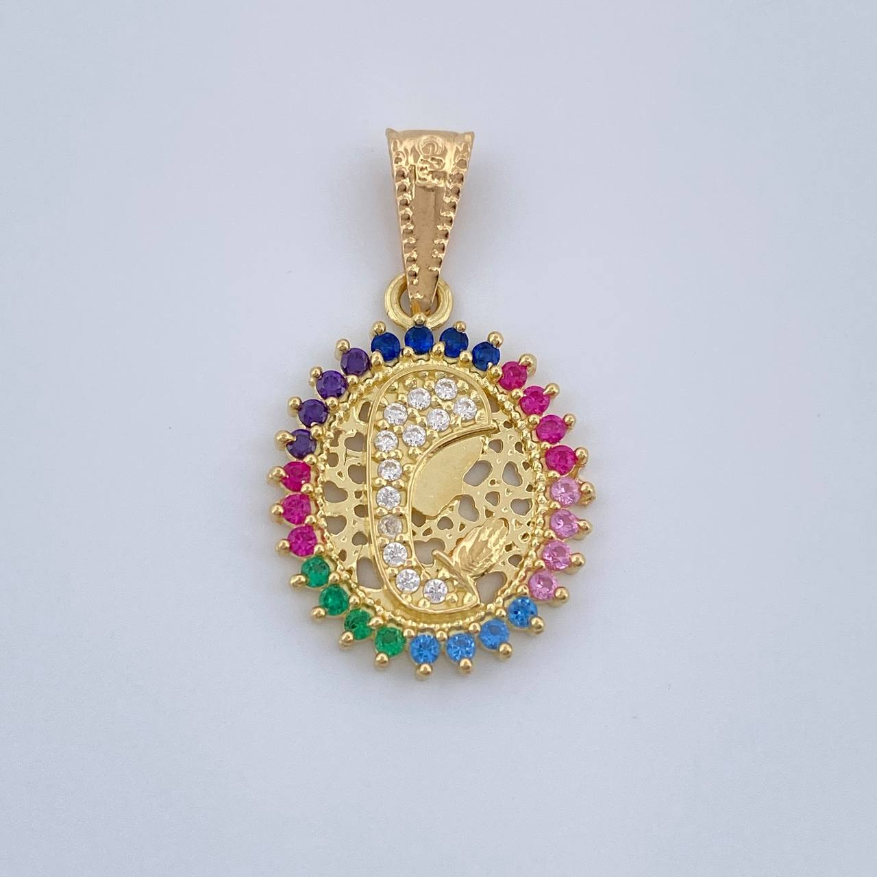 Dije Virgen Maria 1.7gr / 2.3cm / Oro Amarillo 18K %