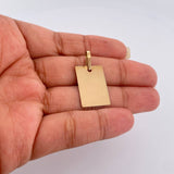 Dije Placa  1gr / 2.8cm / Oro Amarillo 18K $