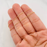 Cadena Militar 2.05g / 45cm / 0.95mm Oro Amarillo 18K