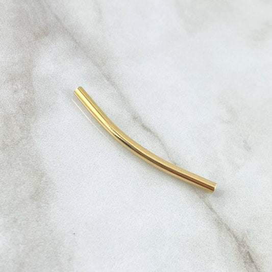 Herraje Cilindro  0.55gr / 4cm / Liso Oro Amarillo 18K *