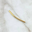 Herraje Cilindro  0.55gr / 4cm / Liso Oro Amarillo 18K