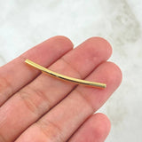 Herraje Cilindro  0.55gr / 4cm / Liso Oro Amarillo 18K