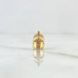 Herraje Casco Gladiador 1.45gr / 0.7cm / Circones Blancos Oro Amarillo 18K *