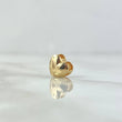 Herraje Corazón 0.8gr / 0.7cm / Liso Oro Amarillo 18K *