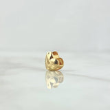 Herraje Corazón 0.75gr / 1cm / Liso Oro Amarillo 18K ©