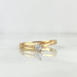 Anillo Solitario Garra 1.8gr / T6 1/4 / Circon Blanco Oro Amarillo