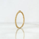 Anillo Esferas Circulo 1.65gr / T6 1/4 / Circon Verde Oro Amarillo